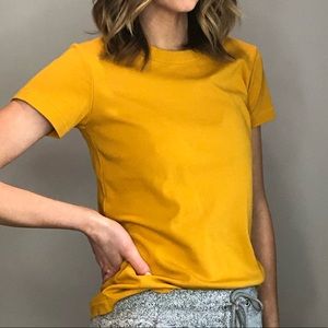 Mustard yellow dress tee size s. Hardly worn
